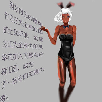 PFT蓝国黑百合特工团兔女郎暗杀者刘翠花