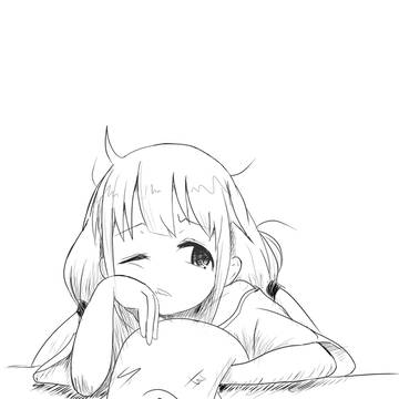 頬杖杏