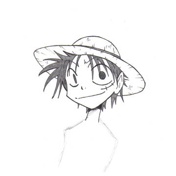drawing ~ monkey D luffy
