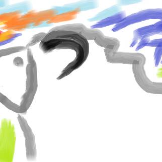 自作　羊年賀はがき