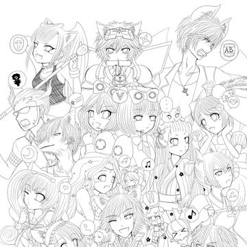 ショウバイロック【塗り絵】