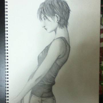 鉛筆画