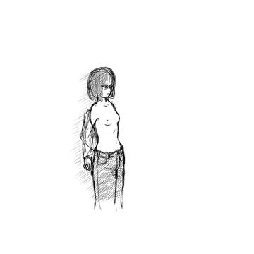 リエ半裸1