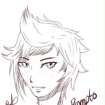 Prompto sketch u wu