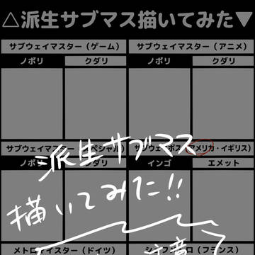 【海外マス】派生サブマス描いてみた【注意！】