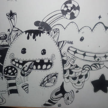 小怪兽  奇怪的画风