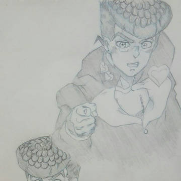 初仗助　落描き