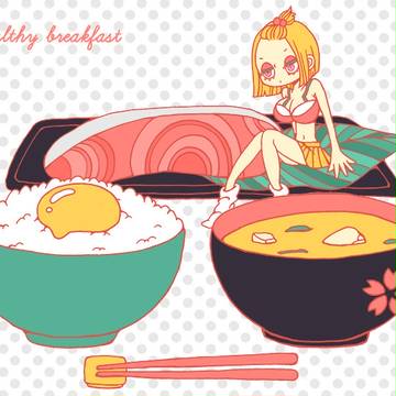 健康的な朝食