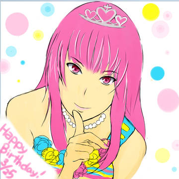 みこおねえさん誕生日絵２０１５
