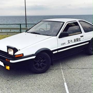 第12回博麗神社例大祭【痛車展示】文々。新聞社仕様のAE86