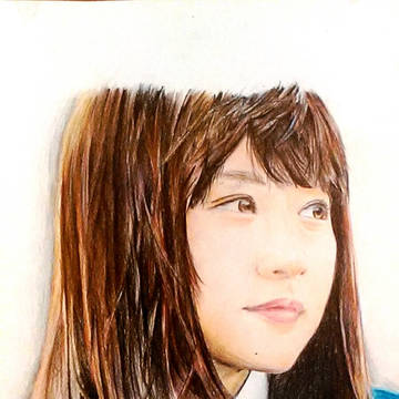 有村架純@色鉛筆画
