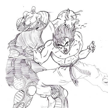 ドラゴンボール　悟空VSマジュニア