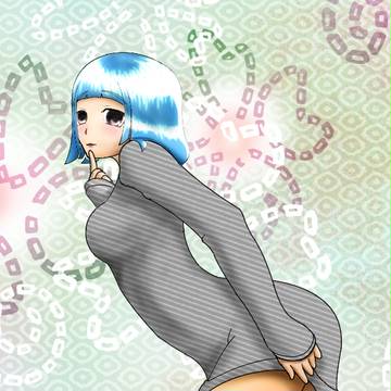 ニットワンピな女の子