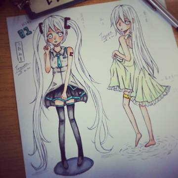 二創初音、原創--孤月
