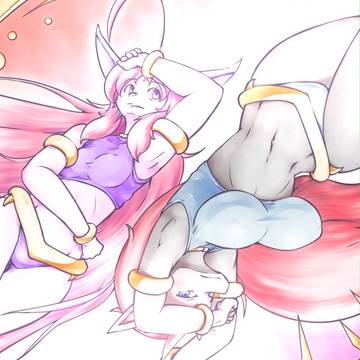 陽光進化獣と幻影妖弧獣の落書き