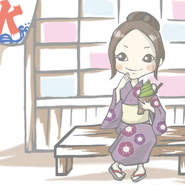 浴衣で散歩