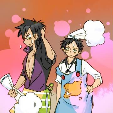 #厚藤四郎受け版深夜のお絵描き60分一本勝負　たぬあつ　家事