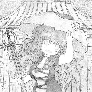 鉛筆画:聖 白蓮(心綺楼ver)