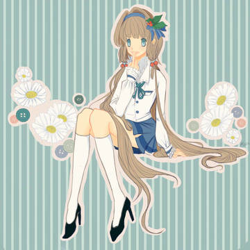 白デイジーと少女