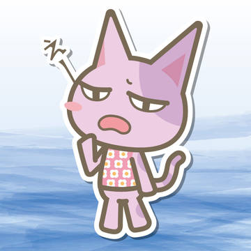 不満げなニコバン