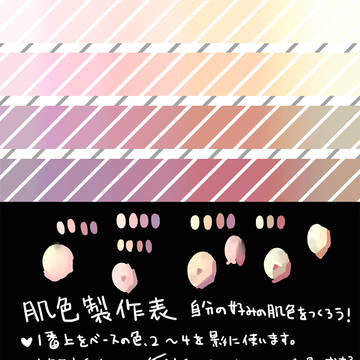 基本の肌色カラー制作パレットver.1