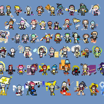 【俺タワー】建姫進化まとめ（シールドマシンまで）【ドット絵】