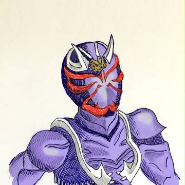 仮面ライダー響鬼のデッサン