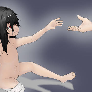 片手片足欠損少女