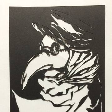 【切り絵】ペスト医師