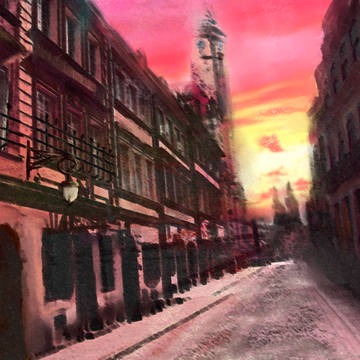 夕映え旧市街