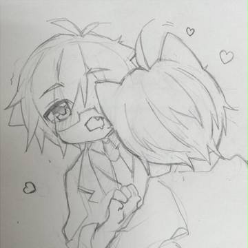 黒猫と白猫