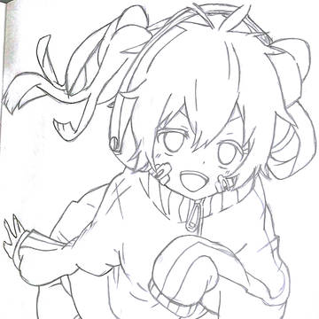 エネちゃん線画