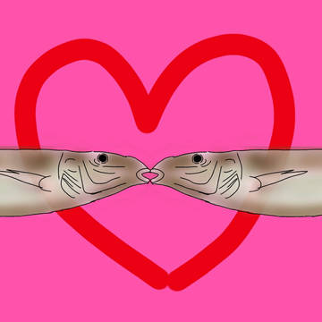 友人にキス描いてと言われたから