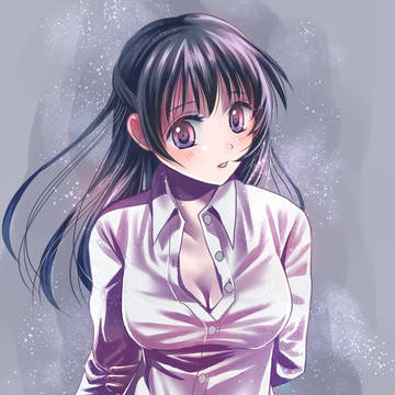 でっかいシャツ女子
