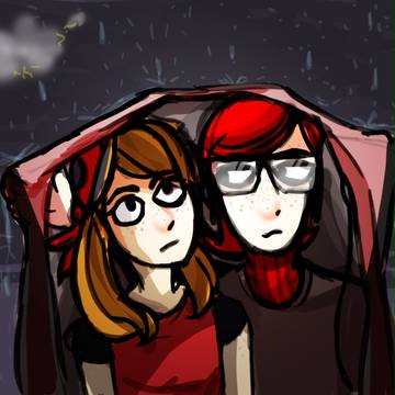 → [ rain. ]