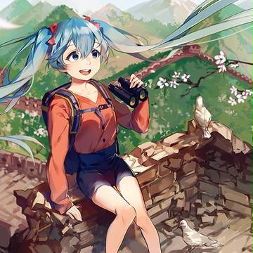 Miku in the great wall