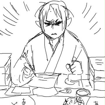 鬼白落書き漫画
