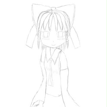 霊夢ちゃんラフ2