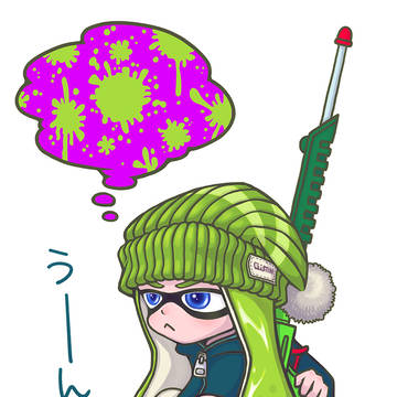 戦略を考えるイカガール