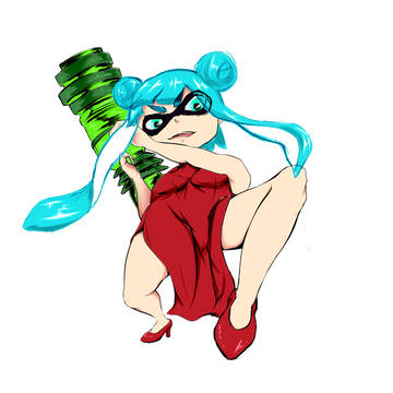 チャイナ服イカ娘