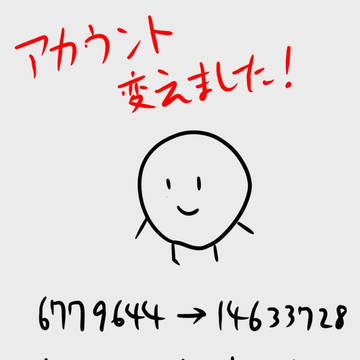アカウント変更のおしらせ