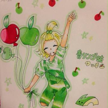 元気いっぱい青リンゴ味クッキー