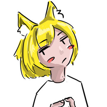 よその子を利き手と逆の手で描いた
