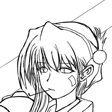 直政 習作 ペン入れ