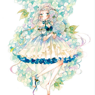 june bride blue