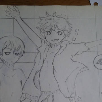 中学のとき描いた中途半端なやつ(´；ω；`)