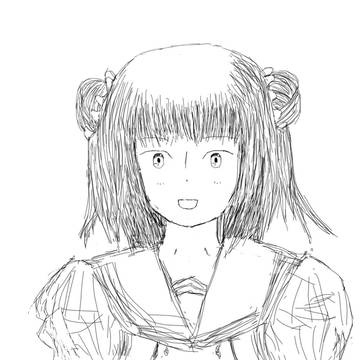 那珂ちゃん 描きました。