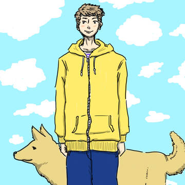 犬と散歩
