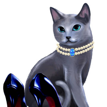 ハイヒールと猫