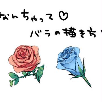 【なんちゃって】薔薇の描き方
